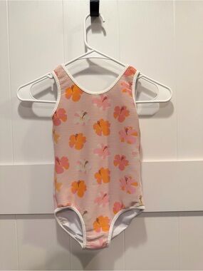 Kids Floral One-Piece Swimsuit 
Hibiscus Summer Punch line-sold out!